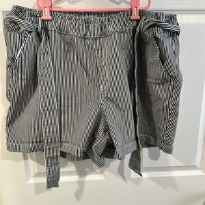 Lane Bryant Monochrome Striped Blouse